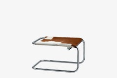 Gebruder S 35 Cantilever Cow Hide Lounge Armchair by Marcel Breuer