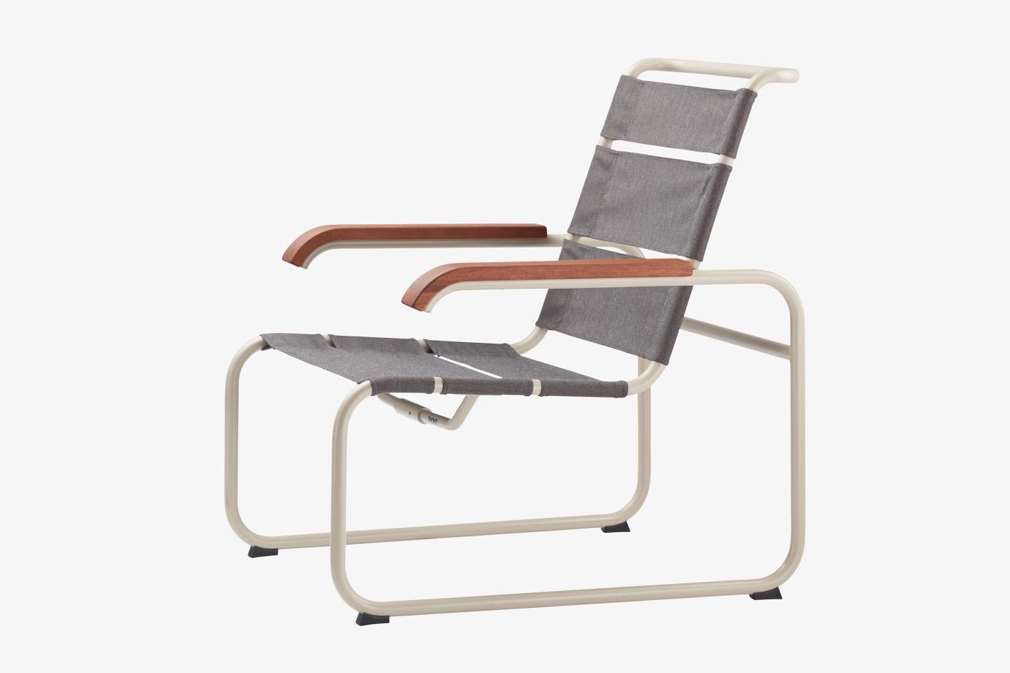 Customizable Gebruder  S 35 Cantilever Leather Lounge Armchair by Marcel Breuer For Sale 5