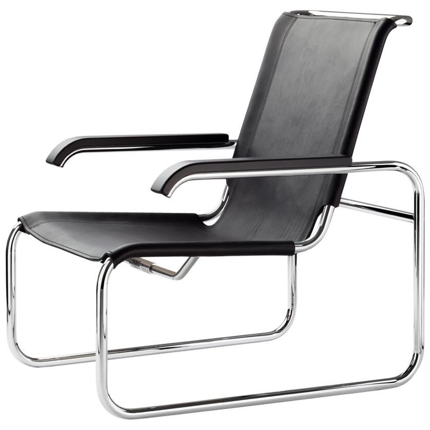 S 35 Cantilever Leather Lounge Armchair Designed by Marcel Breuer