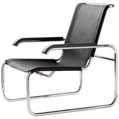 S 35 Freitragender Loungesessel aus Leder entworfen von Marcel Breuer