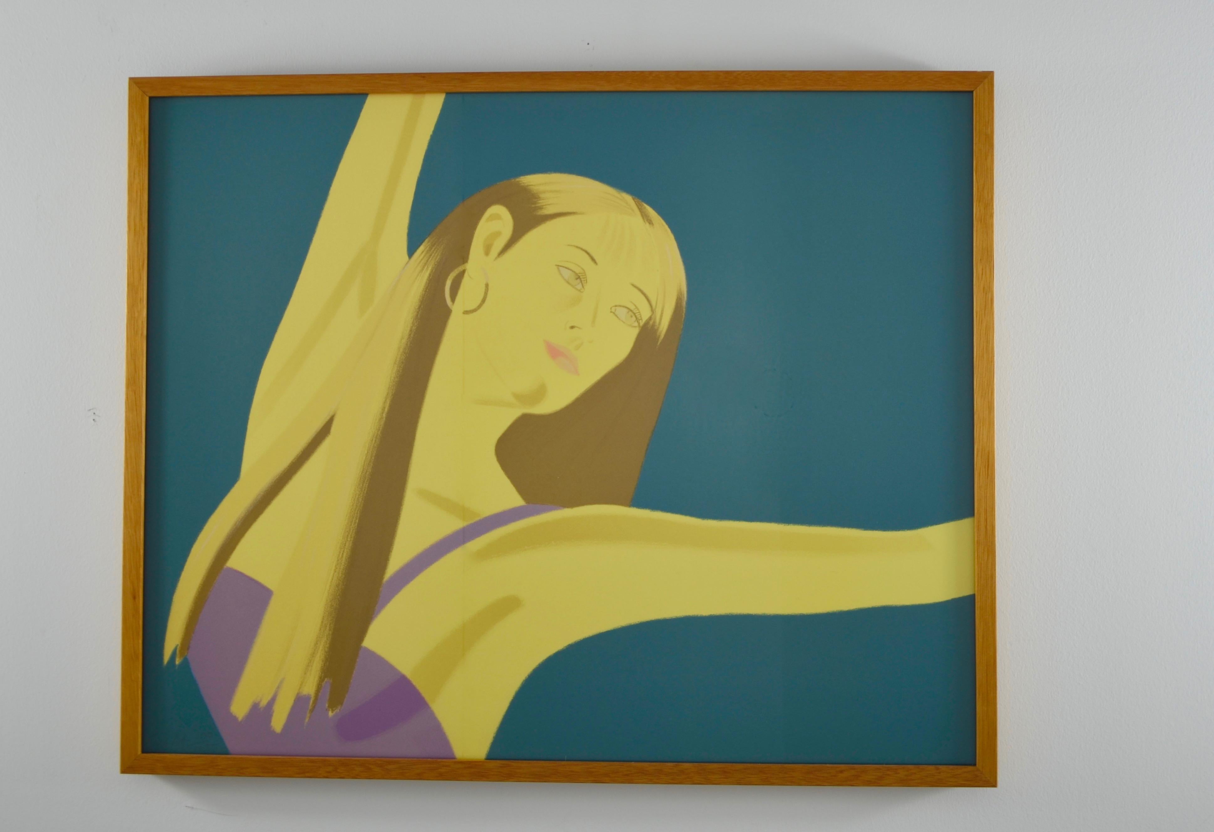 Offered is a framed suite of four 20th century Pop Art artist, Alex Katz signed and numbered lithographs, Night: William Dunas Dance Suite, 1979. Editions: 100/100, 100/125, AP 42/42 and 100/100. Two of the signatures are shown with the listing. All
