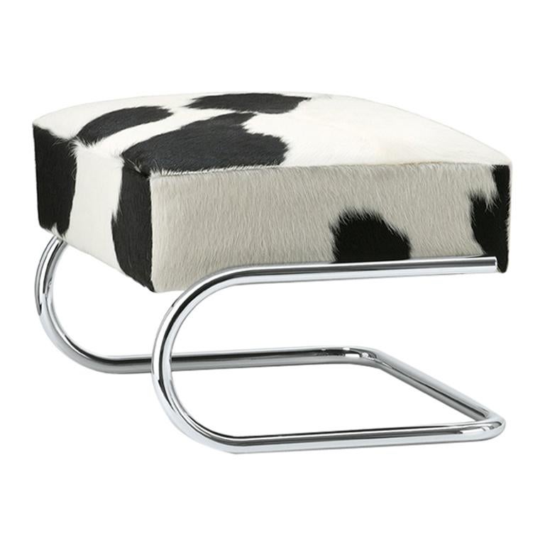 S 411 Cowhide Cantilever Ottoman  For Sale