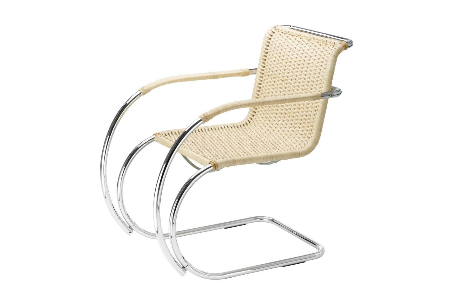 Freitragender Mesh-Stuhl S 533 All Seasons, entworfen von Ludwig Mies van der Rohe im Angebot 8