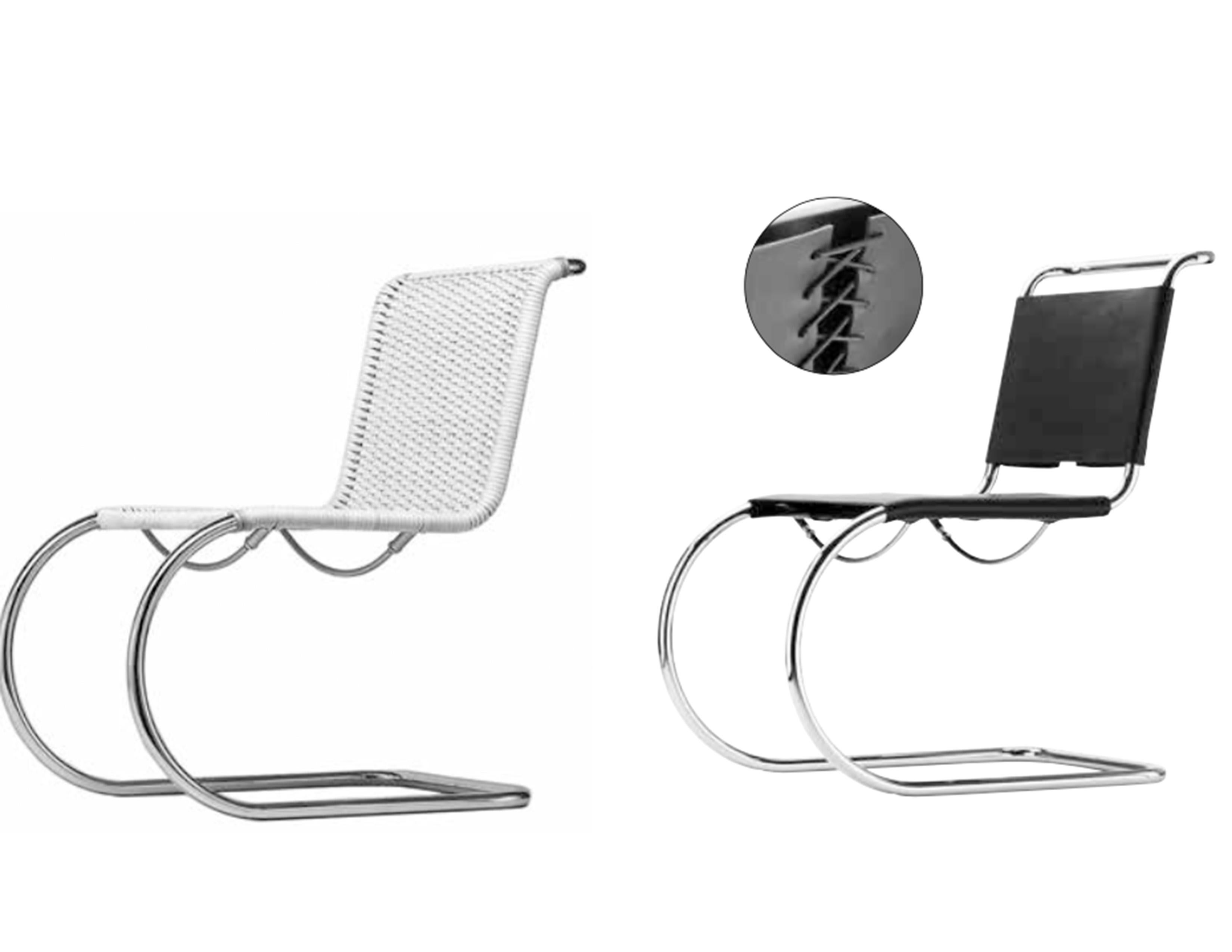 S 533 All Seasons Cantilever Mesh Chair Designed by Ludwig Mies van der Rohe For Sale 1