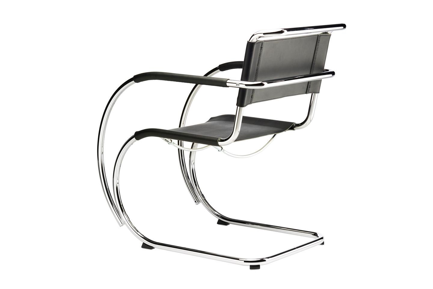 Freitragender Stuhl S 533 entworfen von Ludwig Mies van der Rohe im Angebot 6