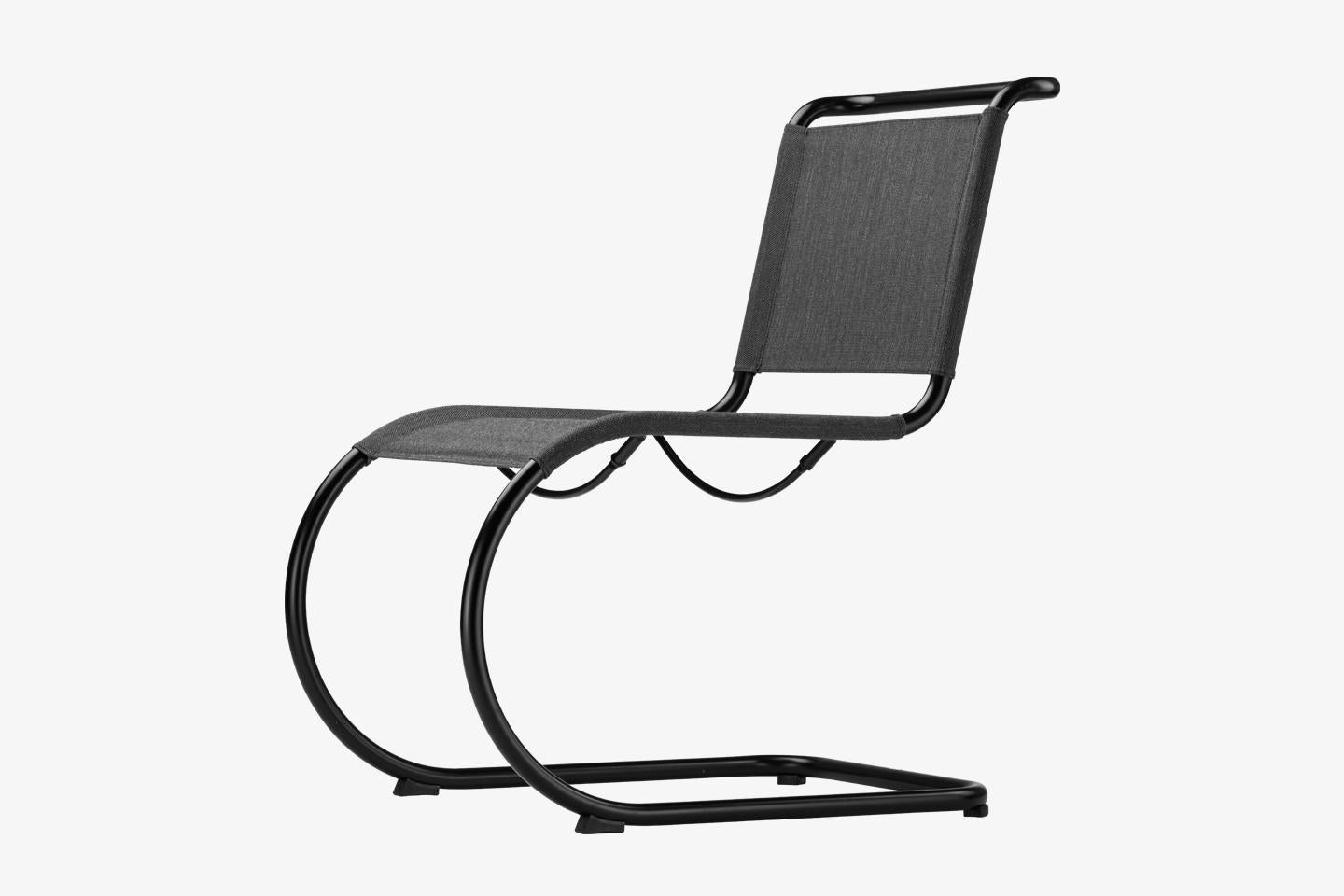 Freitragender Stuhl S 533 entworfen von Ludwig Mies van der Rohe (Deutsch) im Angebot