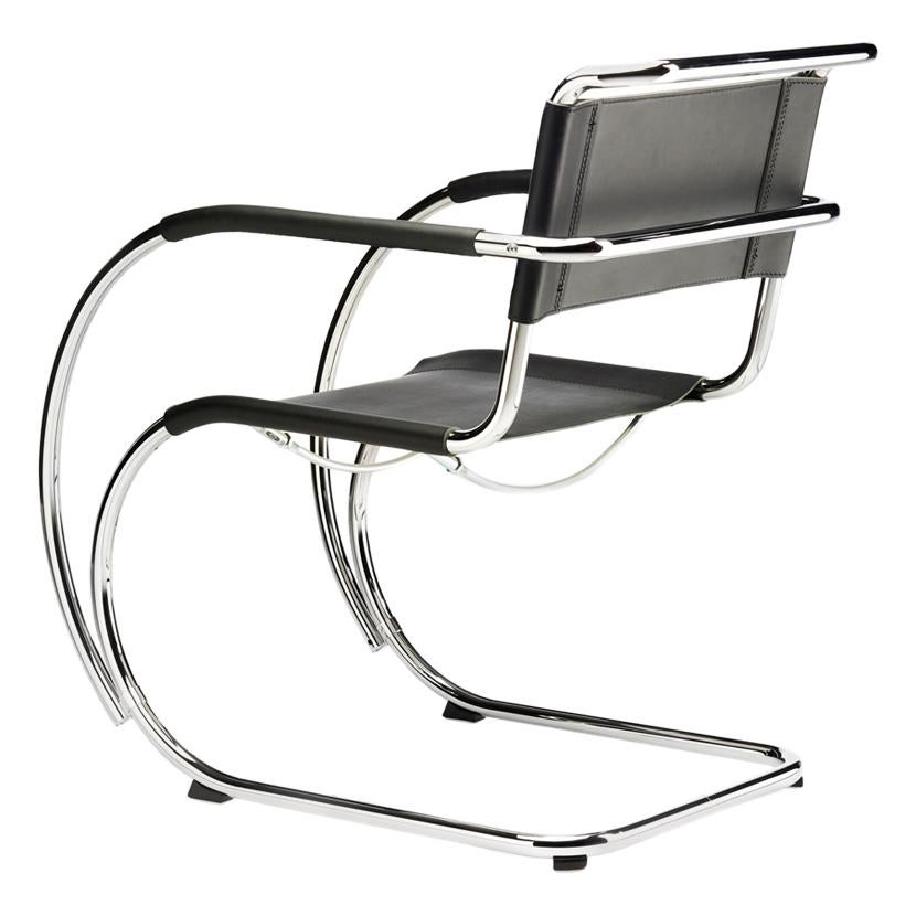 S 533 Cantilever Leather Armchair Designed by Ludwig Mies van der Rohe