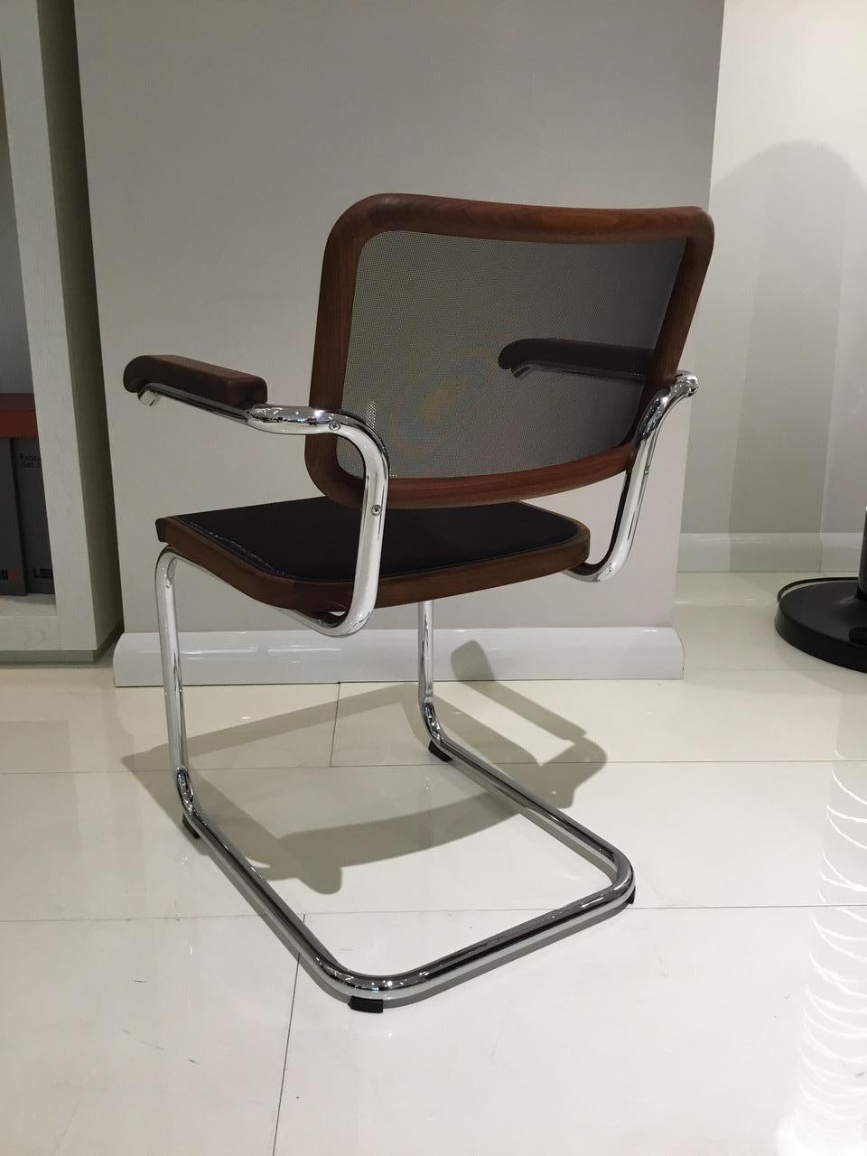 Contemporary S 56 N Cantilevered Chair by Marcel Breuer