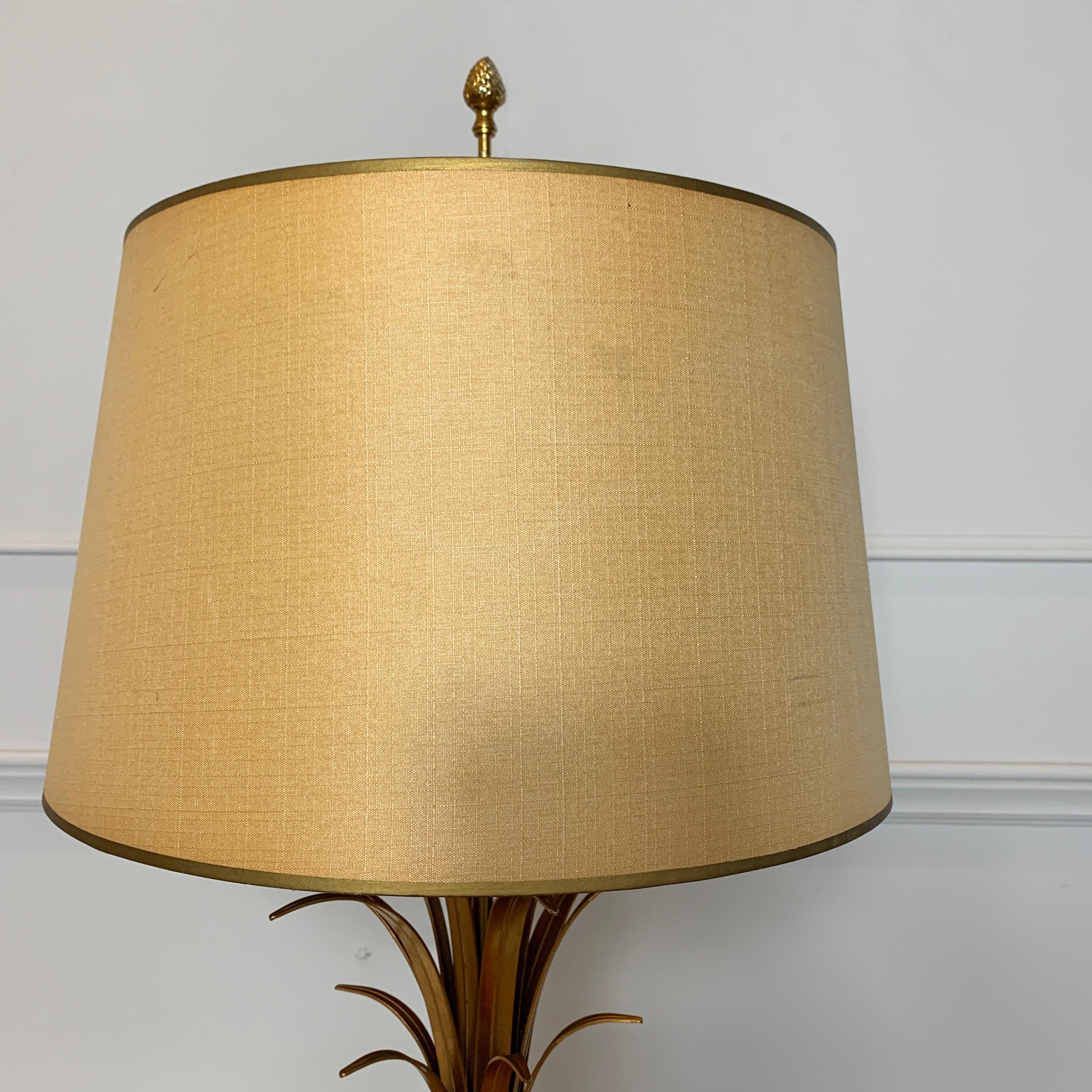 S A Boulanger Gilt Pineapple Table Lamp 1