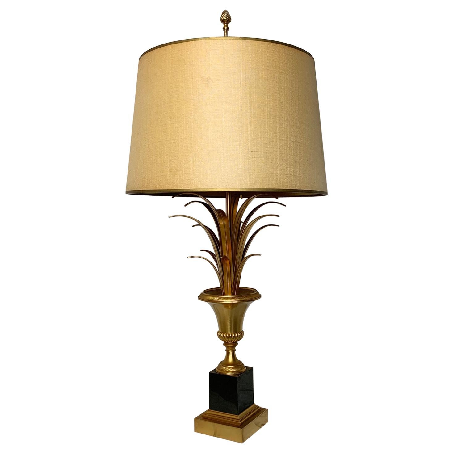 S A Boulanger Gilt Pineapple Table Lamp