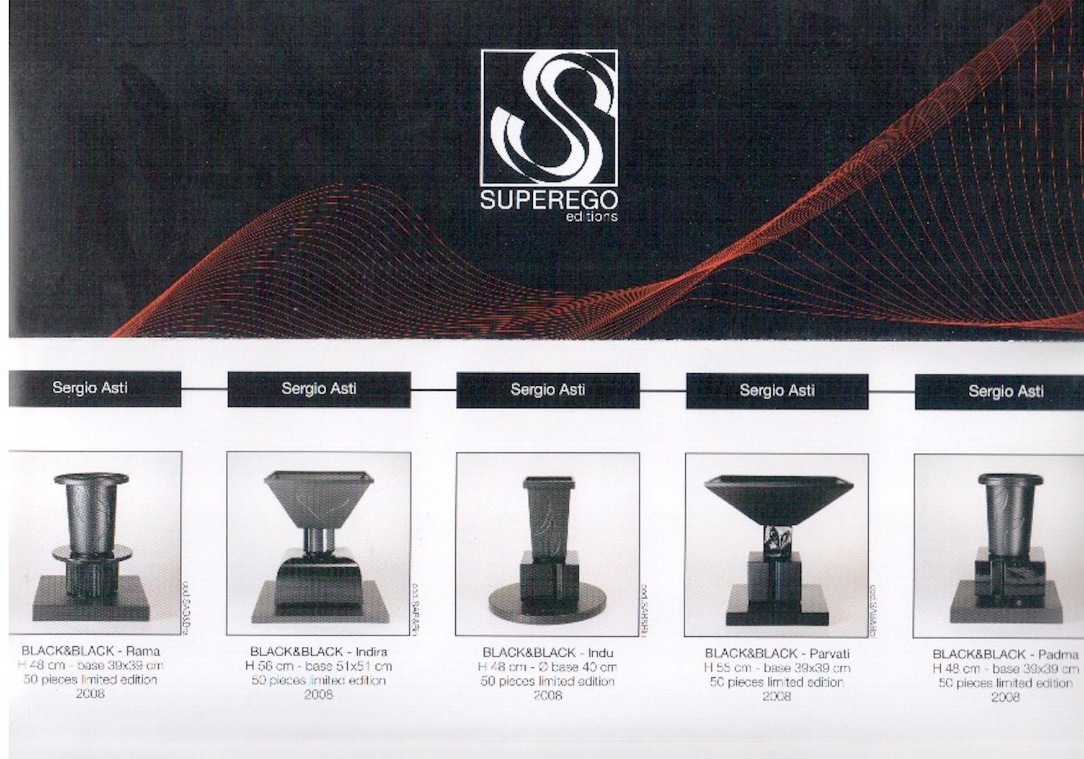 Émaillé Vase en céramique Indira Modèle de Sergio Asti pour Superego Editions, Italie en vente