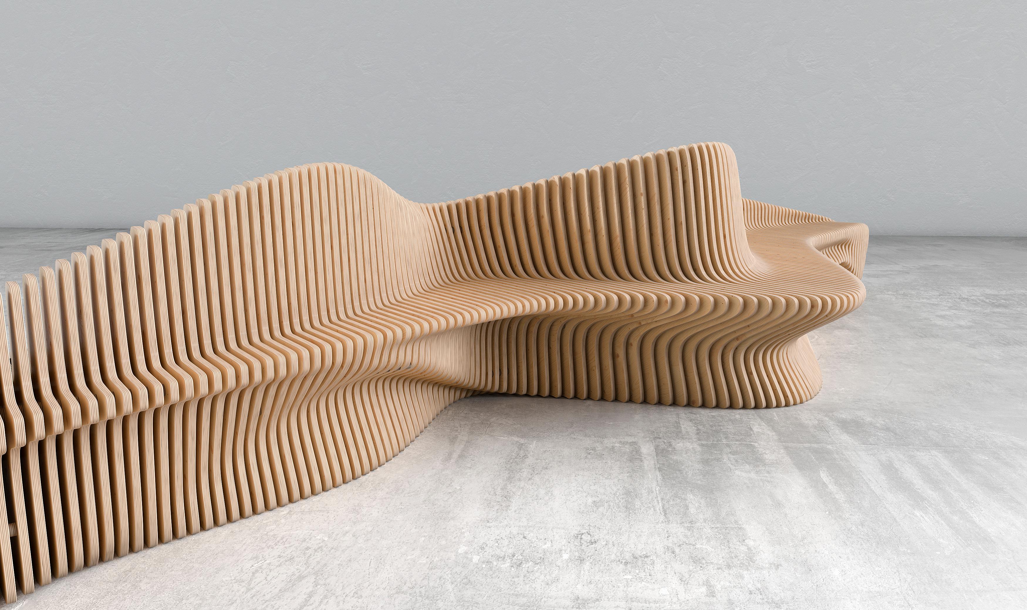 Contemporary S bench For Sale