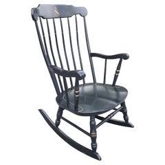 S. Bent Bros Monogrammed Hitchcock Style Stinciled Rocking Chair