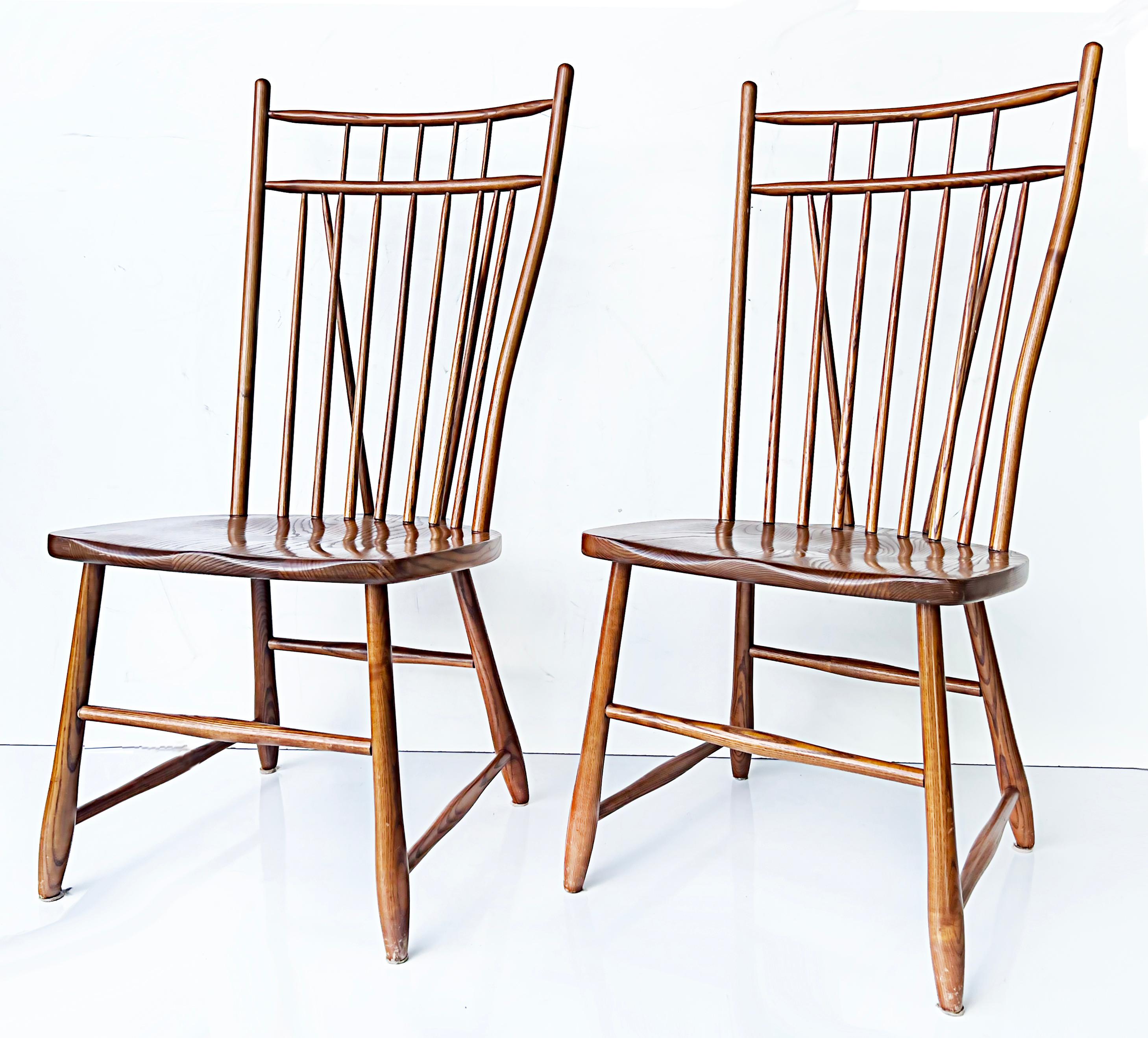 Mid-20th Century S Bent Bros. Vintage Modern Windsor Chairs, Set of 6, 1960s