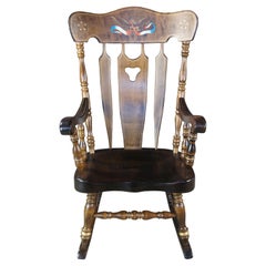 S Bent Brothers Colonial Maple American Eagle Bicentennial Rocking Chair Rocker