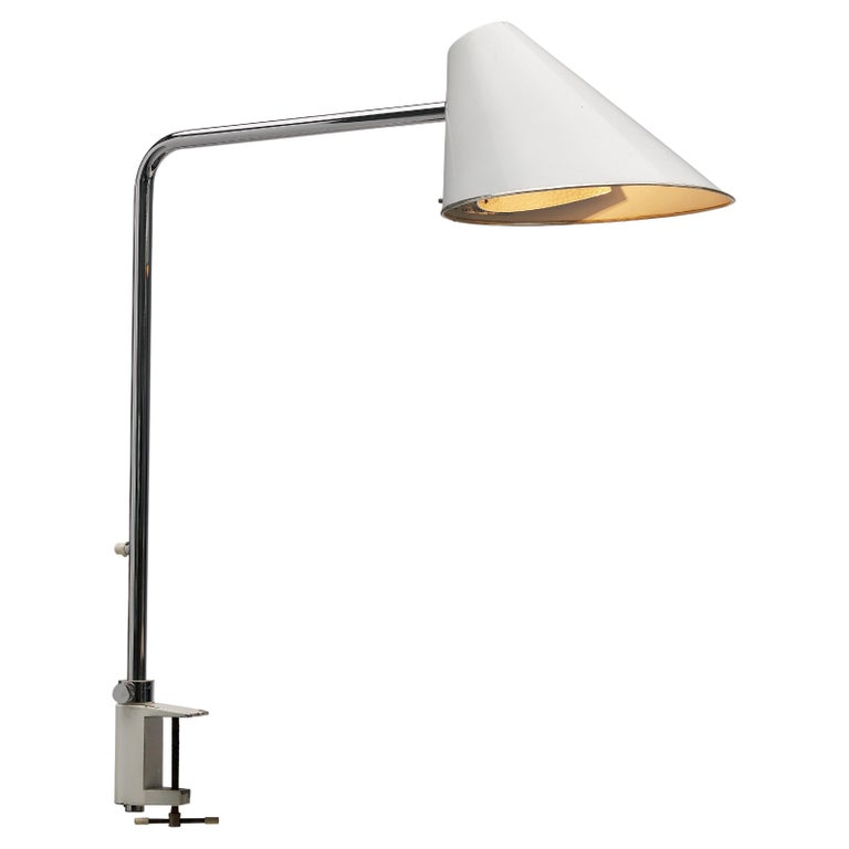 S. Björklund and L. Gustafsson Swedish "Delux" Desk Lamp in Chromed Steel  For Sale