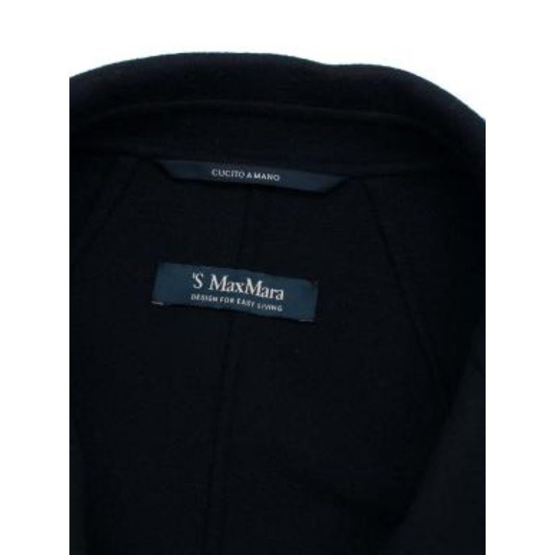 S black wool coat For Sale 5