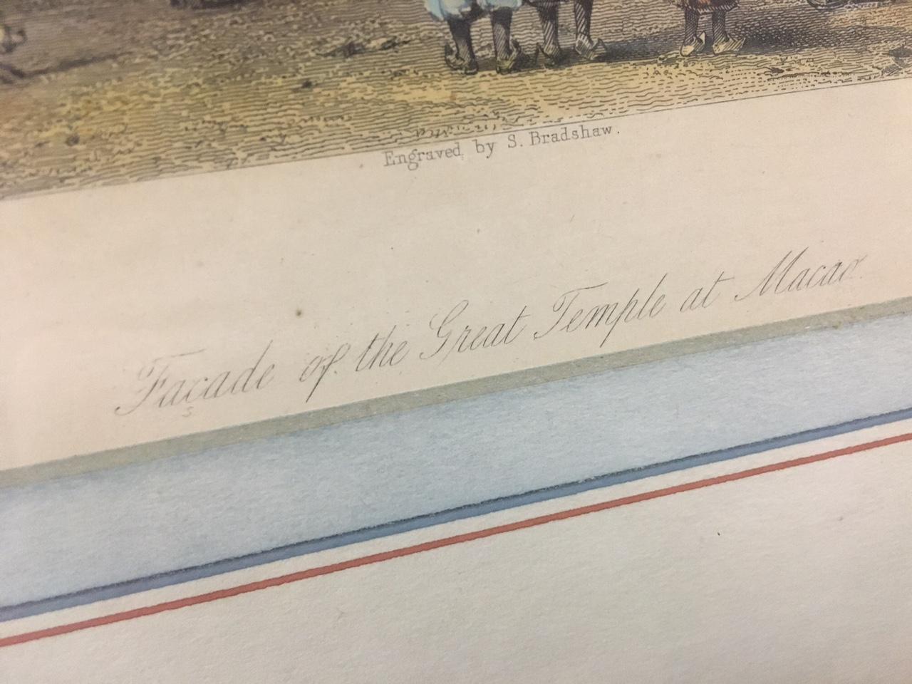 S. Bradshaw 1810-1880 Set di quattro incisioni inglesi con cornice di soggetti cinesi in vendita 6