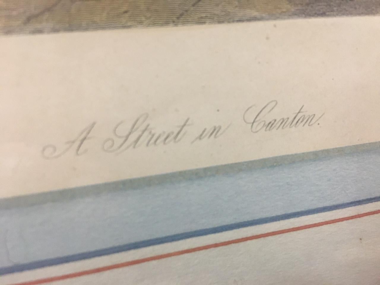 S. Bradshaw 1810-1880 Set di quattro incisioni inglesi con cornice di soggetti cinesi in vendita 8