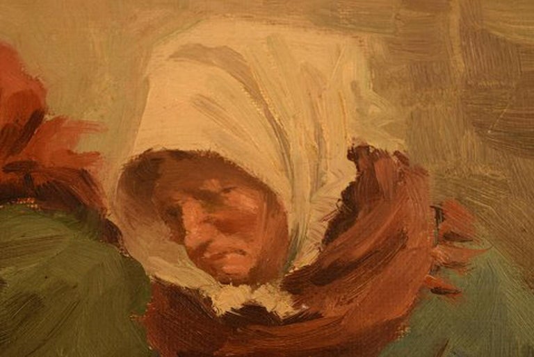 S. C. Bjulf Fish Mongers, Oil on Canvas For Sale at 1stDibs oil mongers