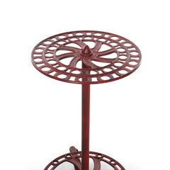 S. C. Tatum Co Cast Iron Country Store Industrial Wheel Broom Display Rack c1885