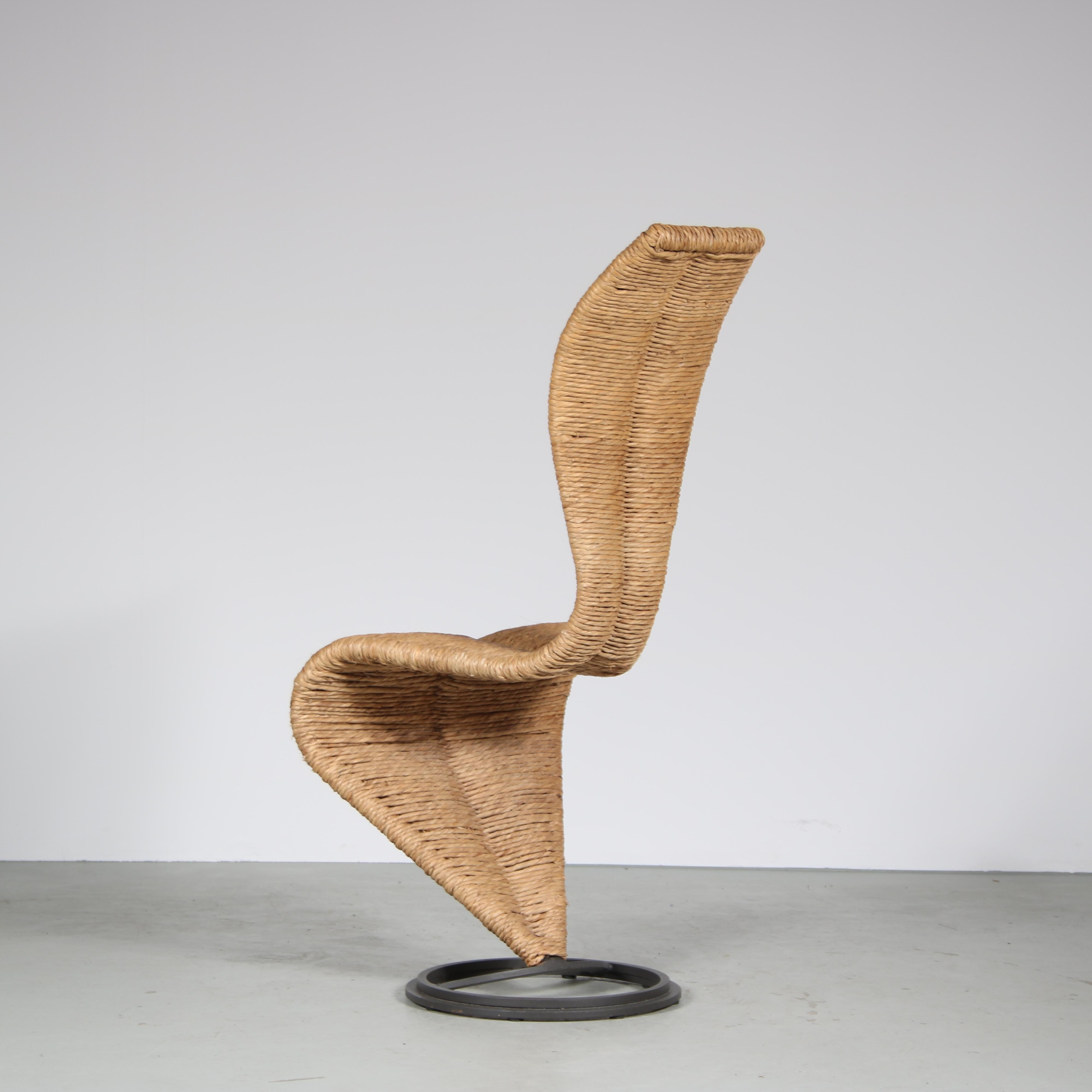 Late 20th Century “S Chair” by Tom Dixon for Cappelini, Italy, 1980