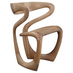 'S Chair', Contemporary Abstract Wooden Chair by Tom Vaughan