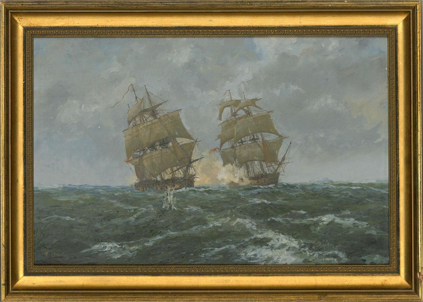 S. Clarke - Contemporary Oil, Gun Boats 1