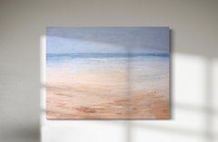 "Un par de velas" Pintura abstracta de paisaje marino