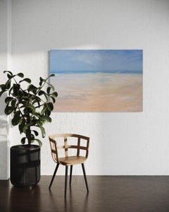 "Escape the Day" Peinture abstraite de paysage marin