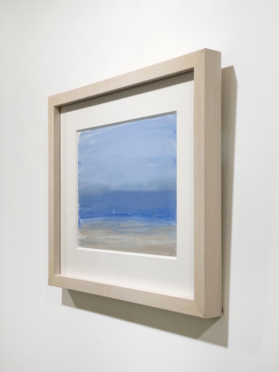 « Une voile », peinture contemporaine de paysage marin en vente 1