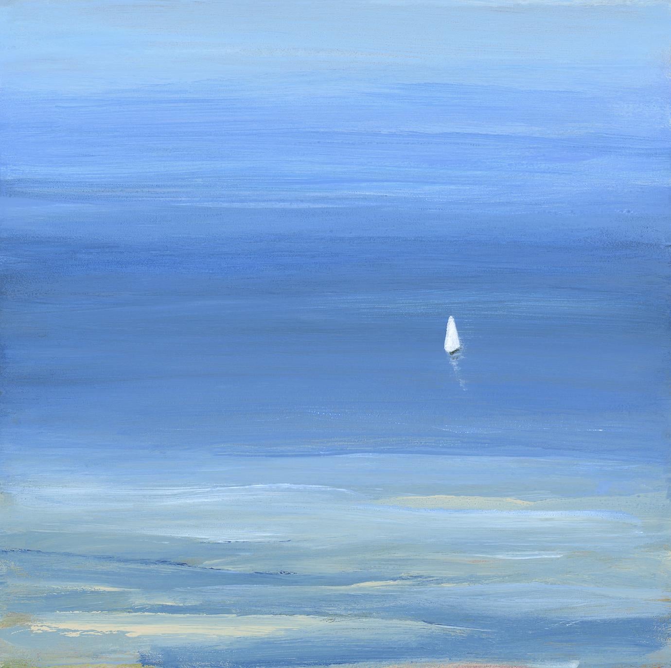 "Slight Breeze, " Small Seascape Painting