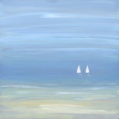 "Two's Company," Small Seascape Painting