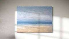 "Brisa cálida" Pintura abstracta de paisaje marino
