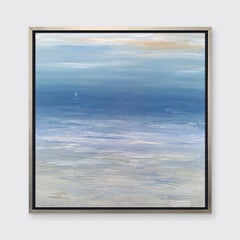 "Calm Waters II, " Framed Limited Edition Giclee Print, 36" x 36"