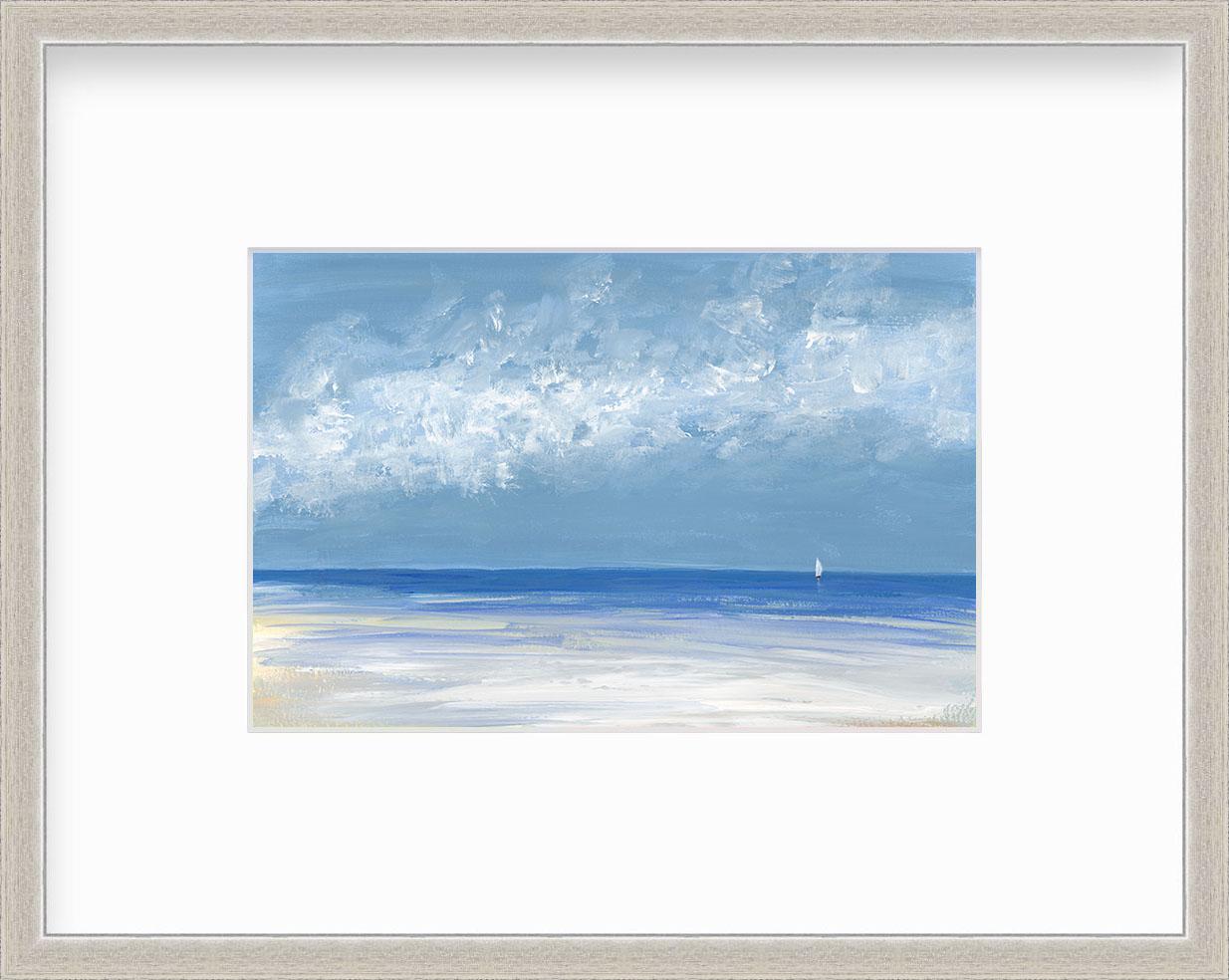 S. Cora Aldo Landscape Print - "Clear Day, " Framed Limited Edition Giclee Print, 8" x 12"