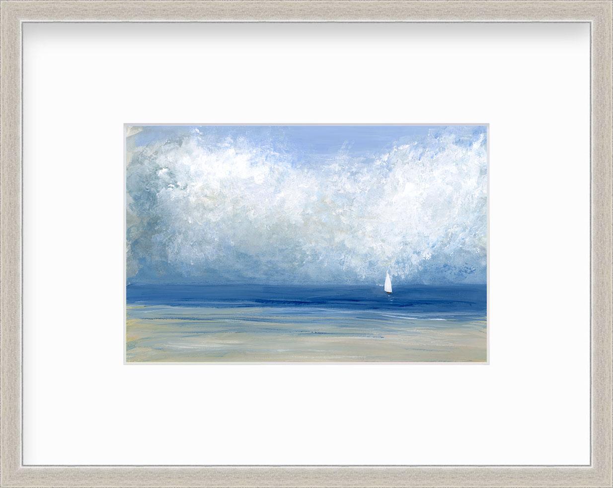 S. Cora Aldo Landscape Print - "Heading In, " Framed Limited Edition Giclee Print, 10" x 15"
