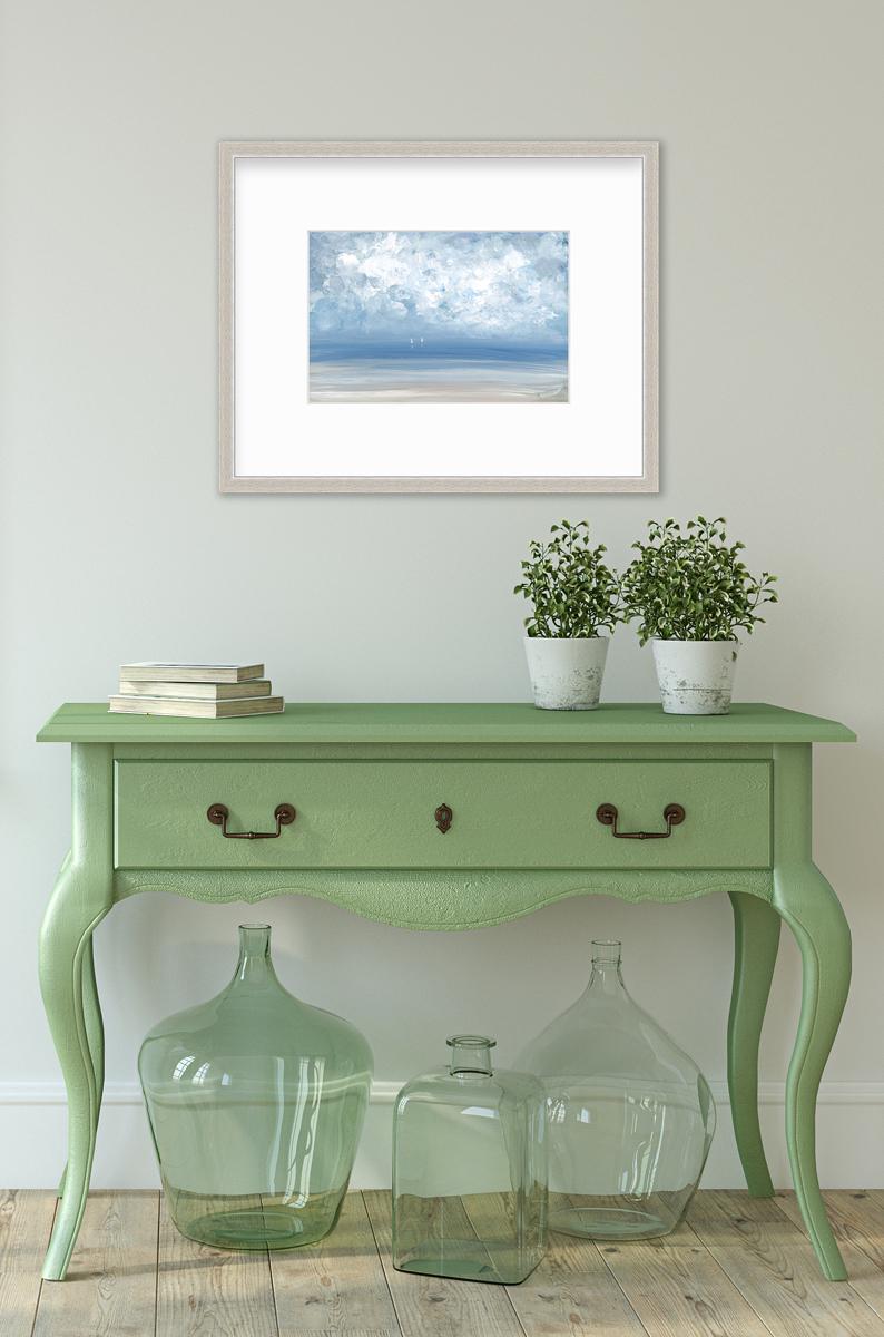 „High Clouds“, gerahmter Giclee-Druck in limitierter Auflage, 8