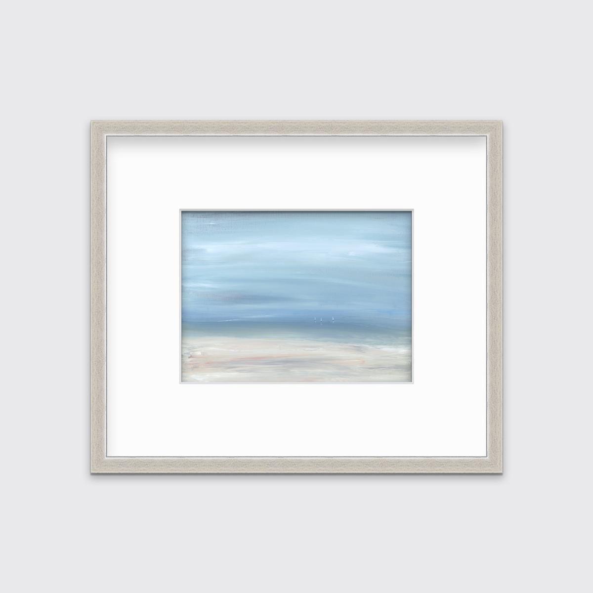 S. Cora Aldo Landscape Print - "Incoming Fog, " Framed Limited Edition Giclee Print, 9" x 12"