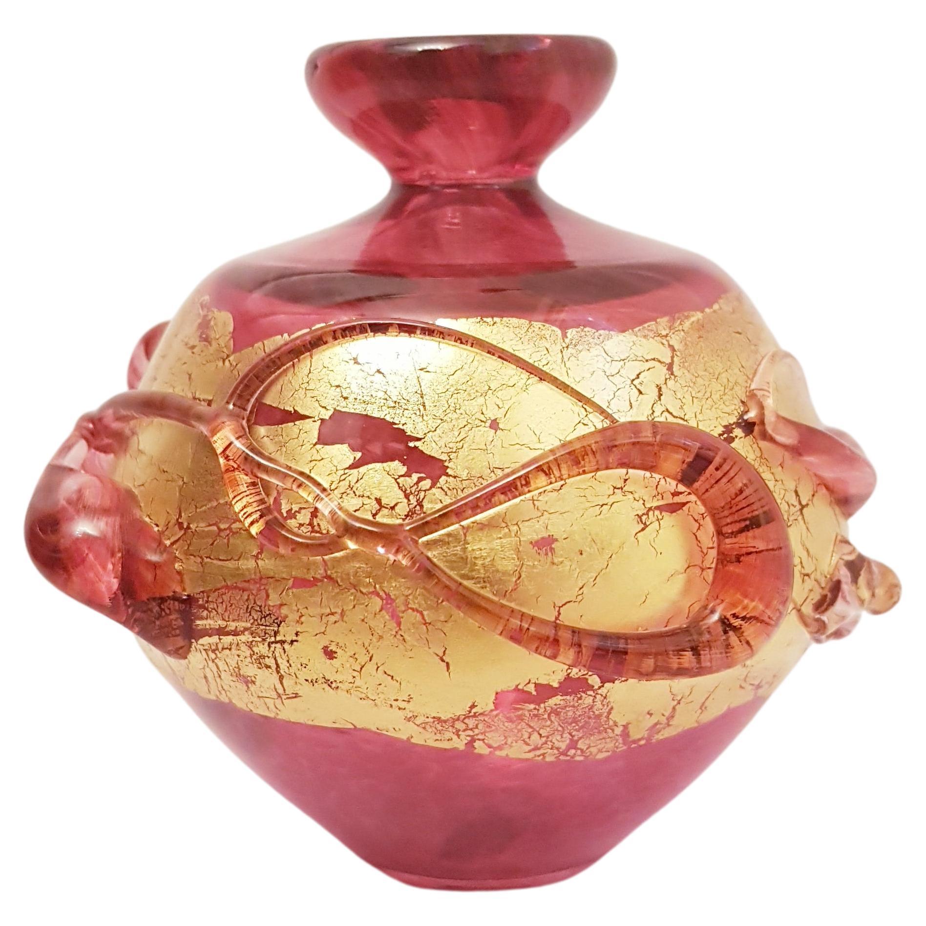 S Costantini Murano Glass Vase