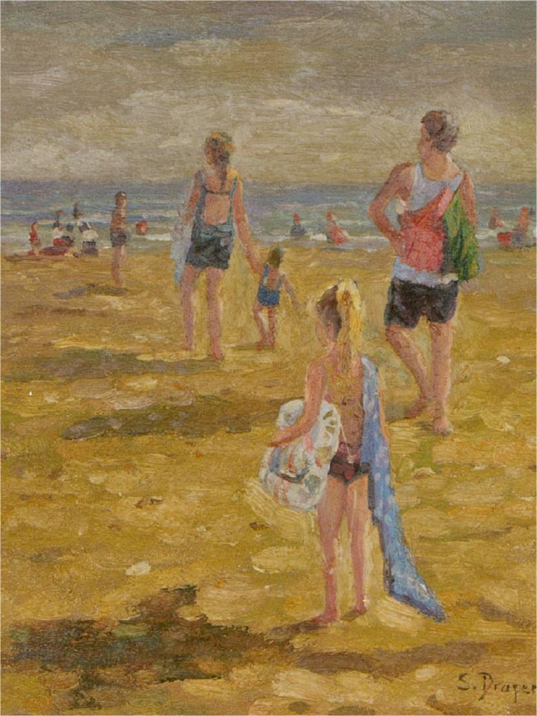 S. Druper - Contemporary Oil, A Day at the Beach 3
