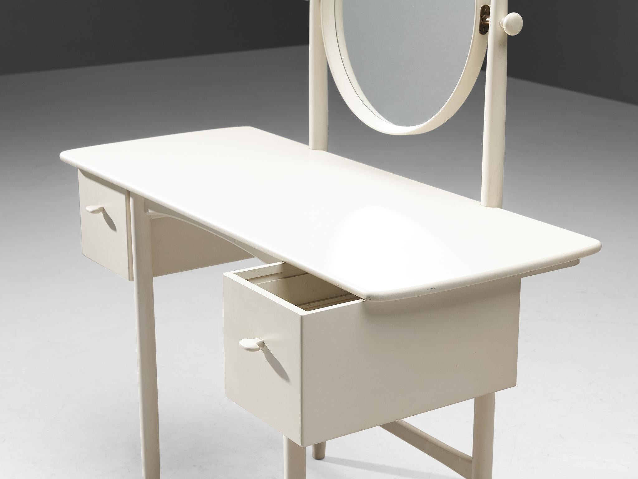 Mid-20th Century S. Engström & G. Myrstrand for Bodafors Vanity Table with Stool