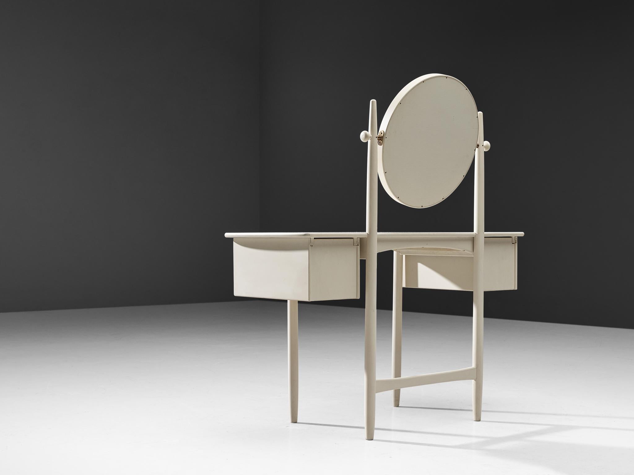 Wood S. Engström & G. Myrstrand for Bodafors Vanity Table with Stool