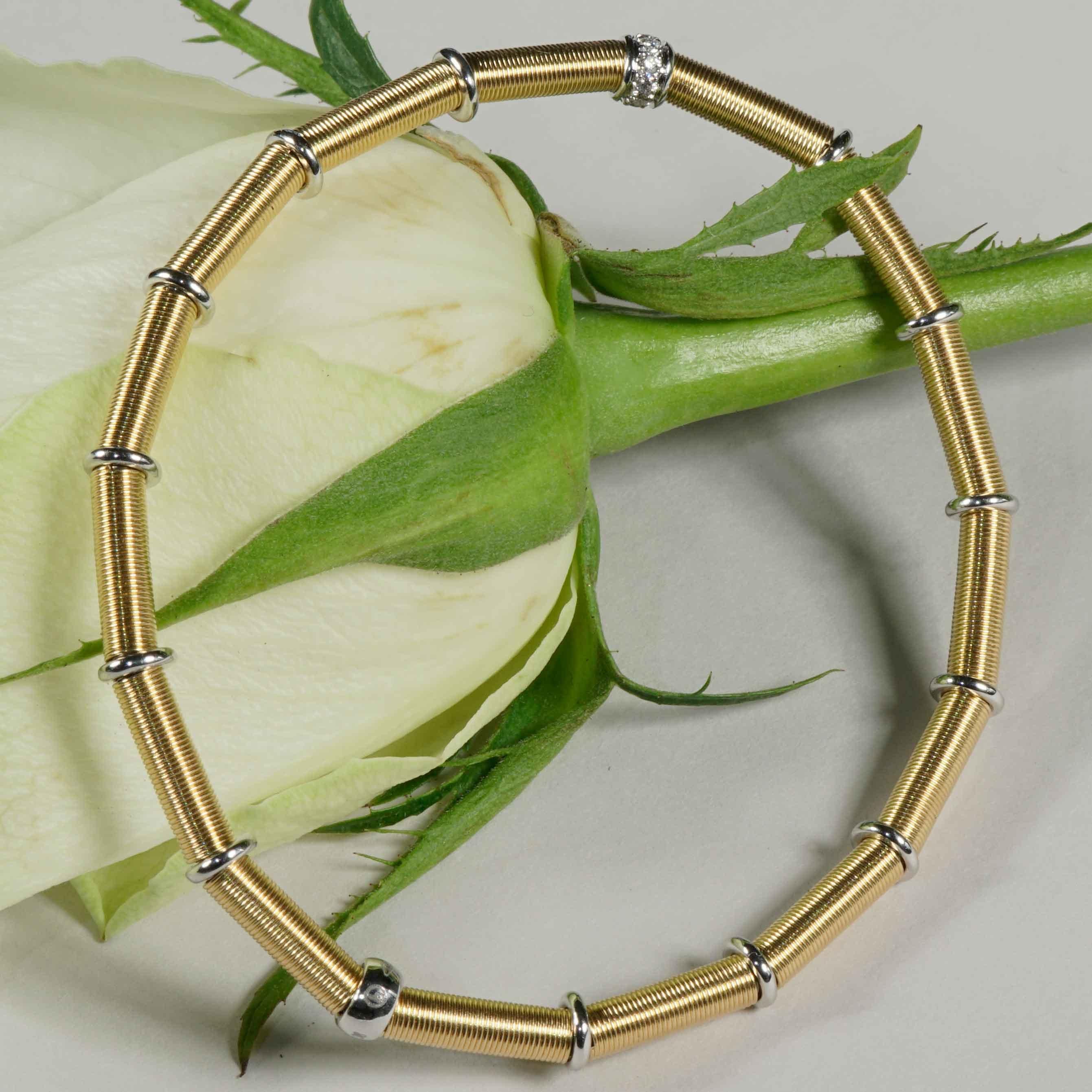 Bracciale Brilliante Edera Oro Avvolgimento a filo Silhouette di precisione Germania in vendita 5