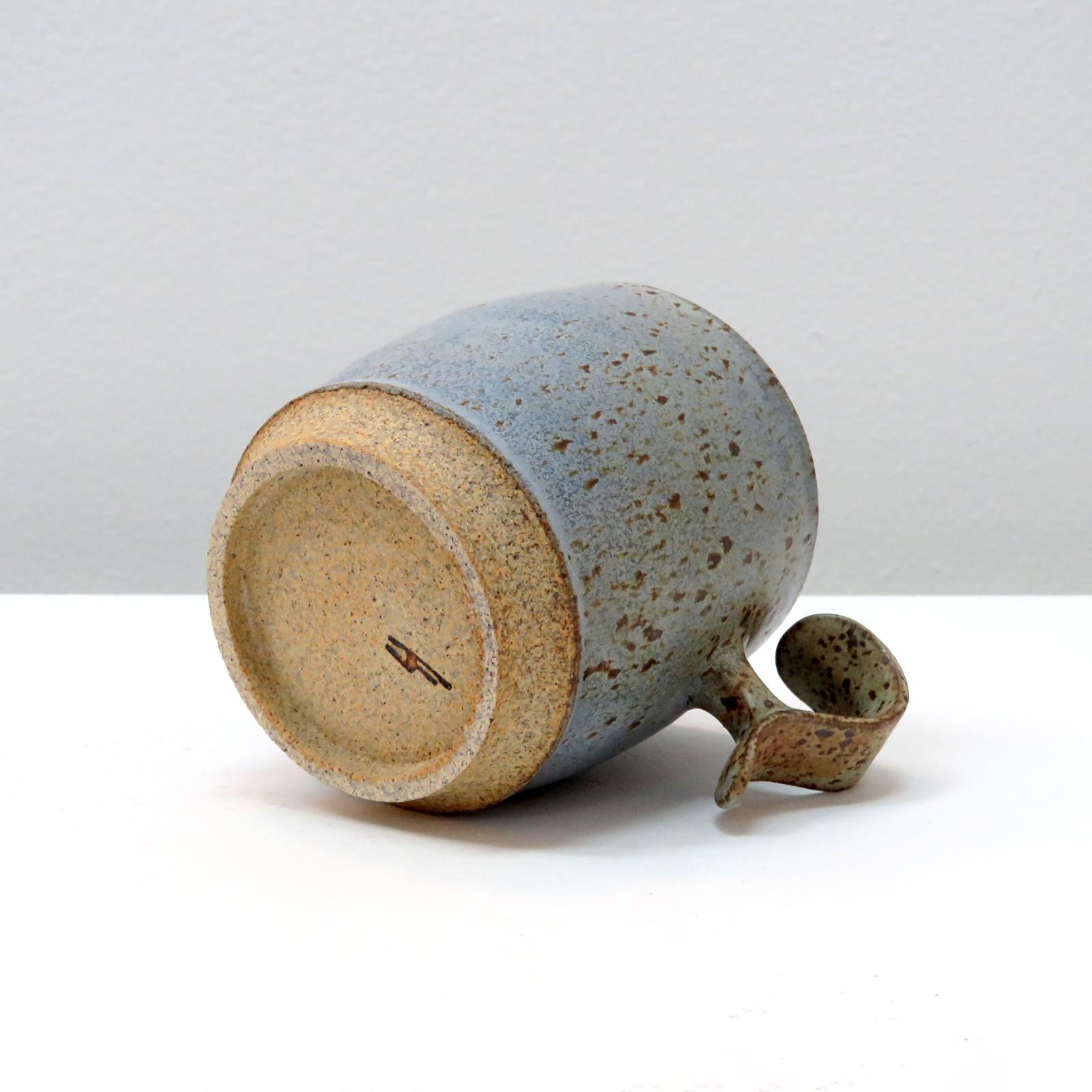 Ceramic 'S-Handle' Mugs by Jed Farlow  For Sale