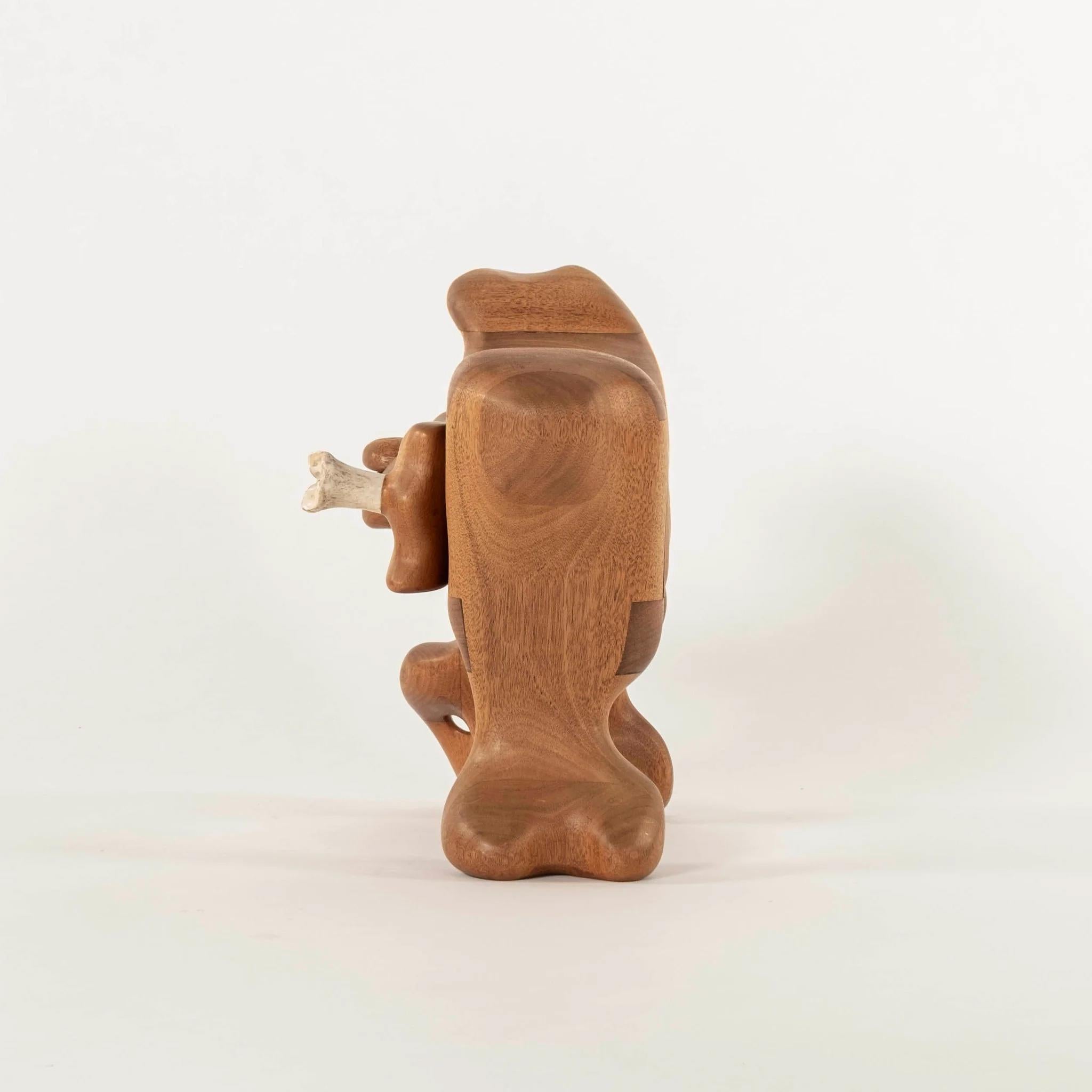 Osso S. Scatola scultorea astratta in legno scolpito di Hoover in vendita