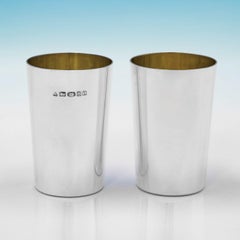 S. J. Phillips de Londres, ensemble de 8 tasses à mint julep en argent sterling fabriquées en 2018