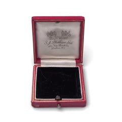 S. J. Phillips vintage jewellery box, mid 20th century