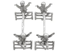 S J Rose & Son 1970s English Novelty Sterling Silver Knife Rests