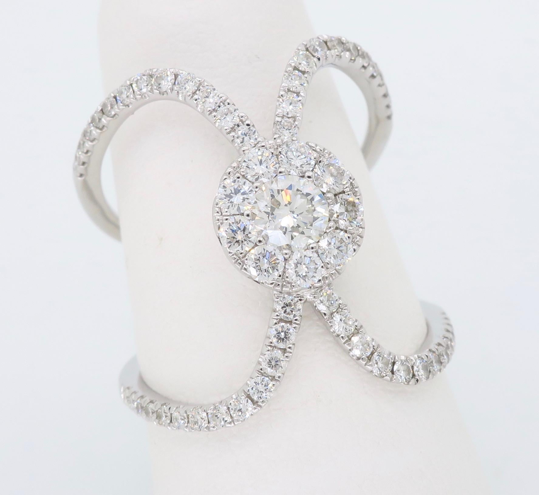 S. Kashi Negative Space Style Diamond Ring 5